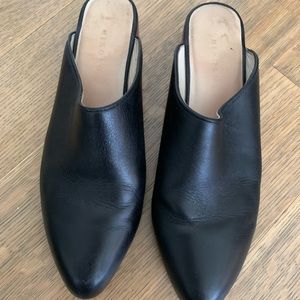 Nisolo Black Leather Mules